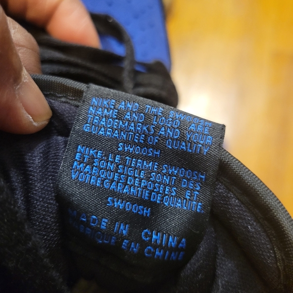 Jordan Big Kid's Air 1 Retro High OG Black/Royal Blue-White Size 6.5Y FD1437-042 - Picture 13 of 16